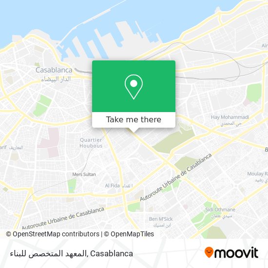 المعهد المتخصص للبناء map