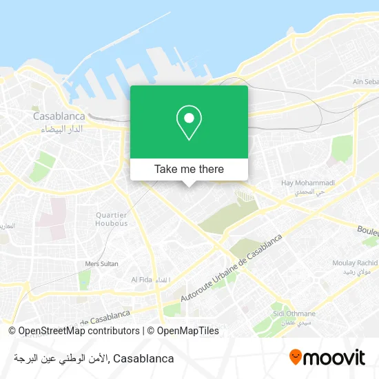 الأمن الوطني عين البرجة map