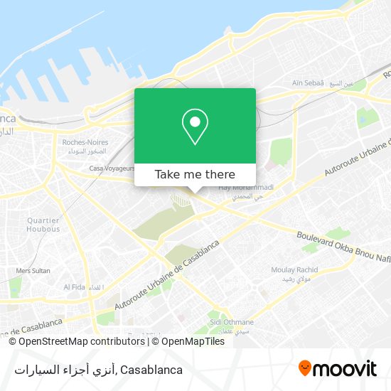 أنزي أجزاء السيارات map