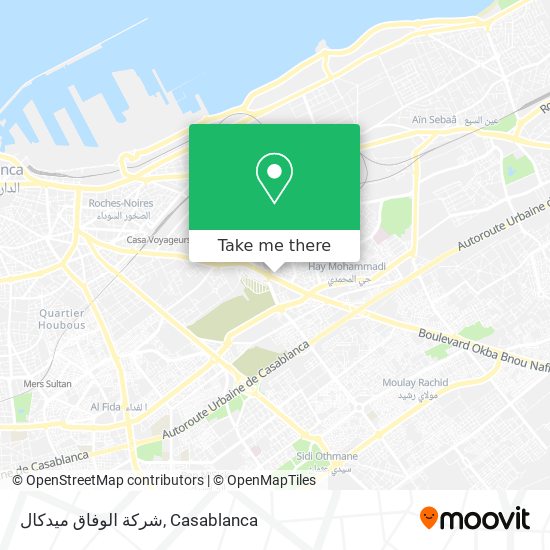 شركة الوفاق ميدكال map