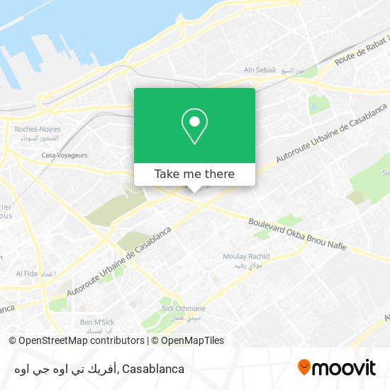 أفريك تي اوه جي اوه map