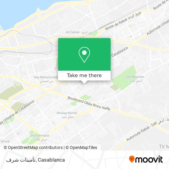 تأمينات شرف map