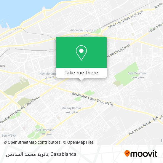 ثانوية محمد السادس map