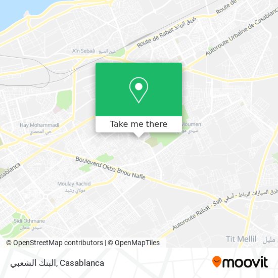 البنك الشعبي map