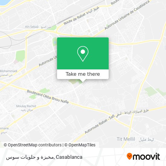 مخبزة و حلويات سوس map