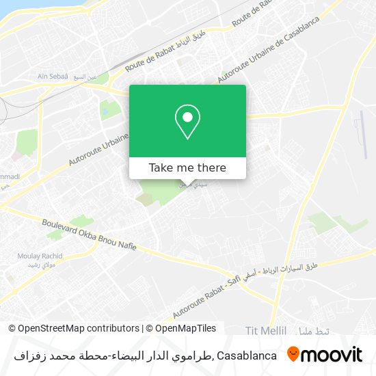 طراموي الدار البيضاء-محطة محمد زفزاف plan
