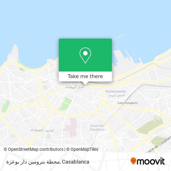 محطة بترومين دار بوعزة map