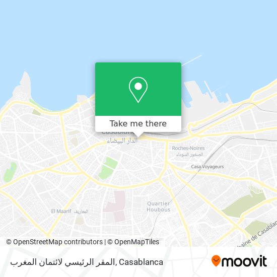 المقر الرئيسي لائتمان المغرب map