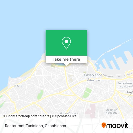 Restaurant Tunisiano plan