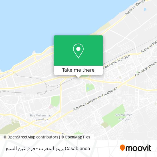 رينو المغرب - فرع عين السبع map