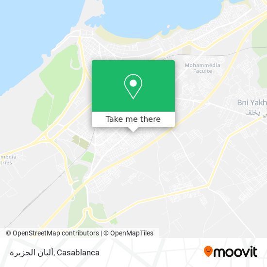 ألبان الجزيرة map