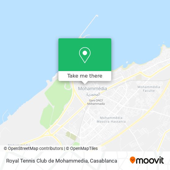 Royal Tennis Club de Mohammedia map