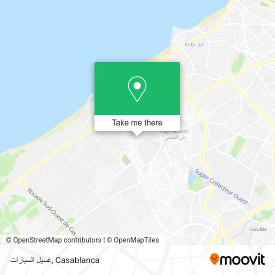 غسيل السيارات map