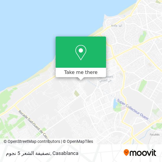 تصفيفة الشعر 5 نجوم map