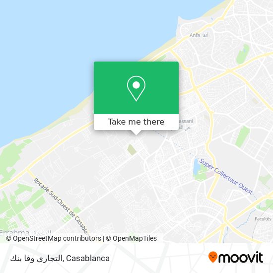 التجاري وفا بنك map