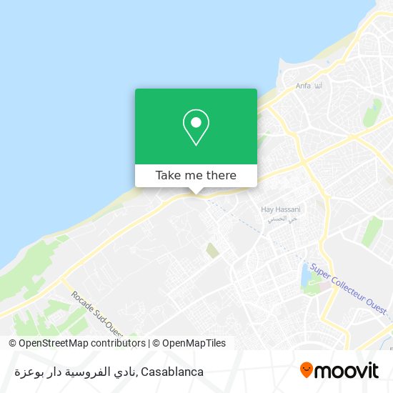 نادي الفروسية دار بوعزة map