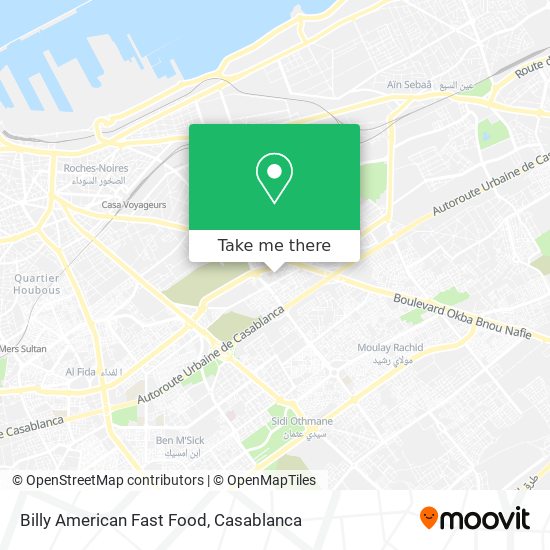 Billy American Fast Food map