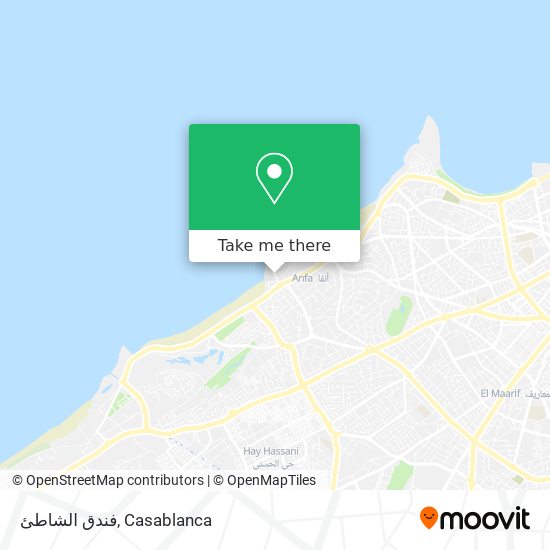 فندق الشاطئ map