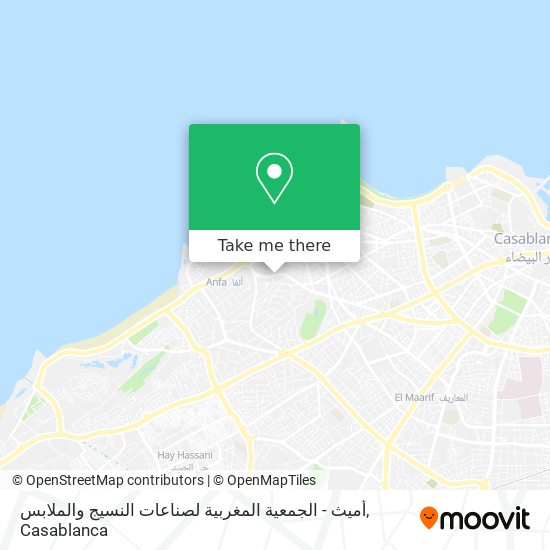 أميث - الجمعية المغربية لصناعات النسيج والملابس map