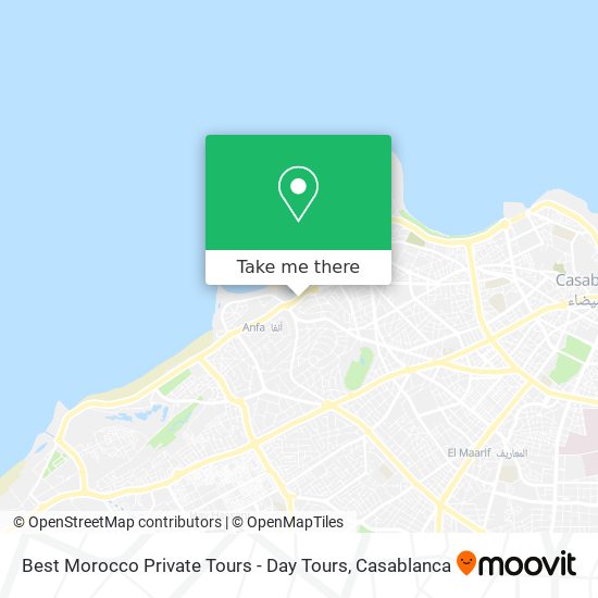 Best Morocco Private Tours - Day Tours map