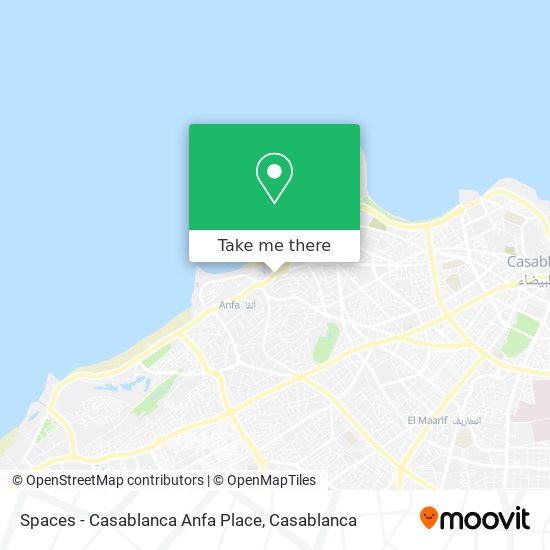 Spaces - Casablanca Anfa Place plan