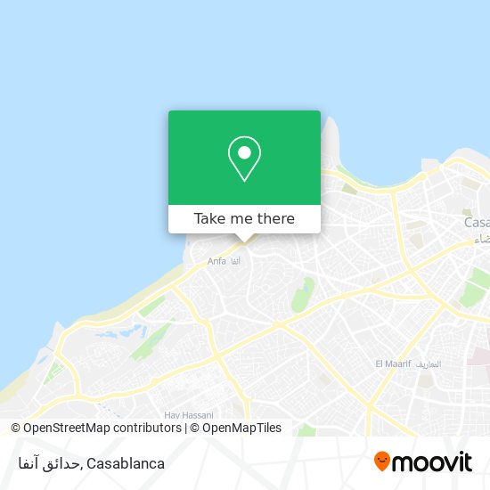 حدائق آنفا map