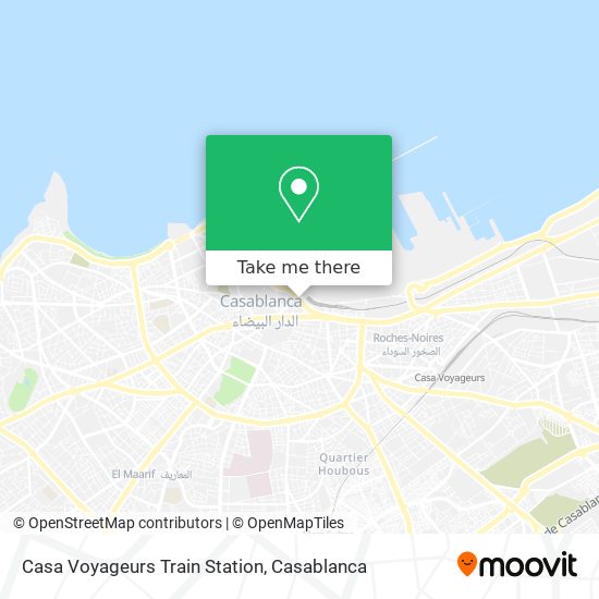 Casa Voyageurs Train Station map