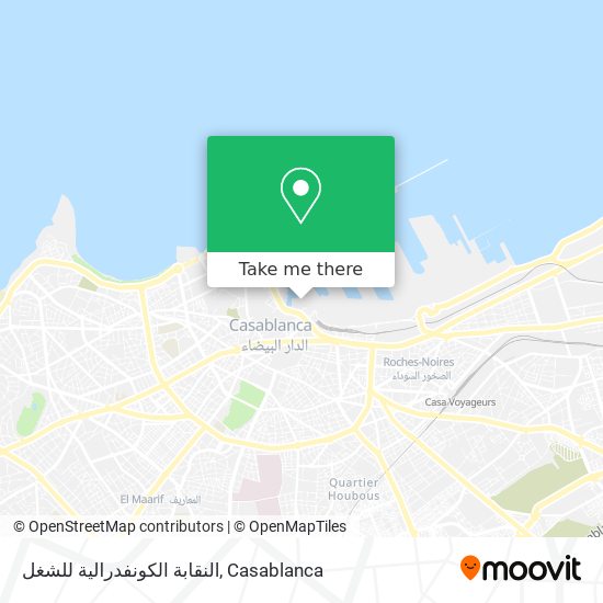 النقابة الكونفدرالية للشغل map