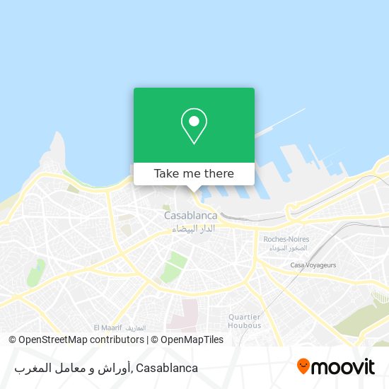 أوراش و معامل المغرب map