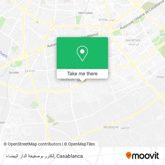 إلكترو بوصفيحة الدار البيضاء map