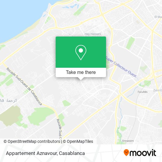 Appartement Aznavour map
