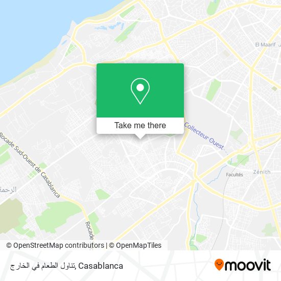 تناول الطعام في الخارج map