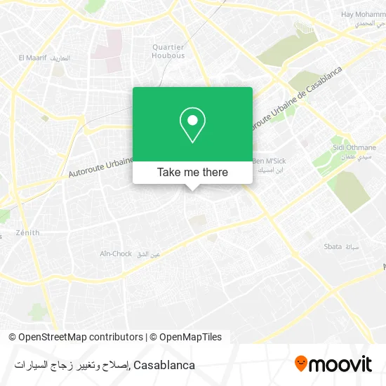 إصلاح وتغيير زجاج السيارات map