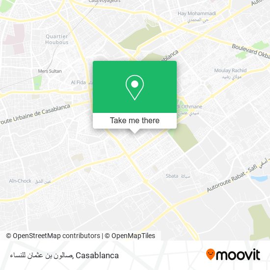 صالون بن عثمان للنساء map