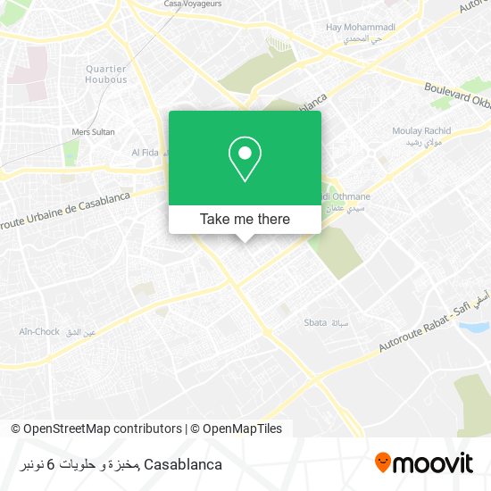 مخبزة و حلويات 6 نونبر map