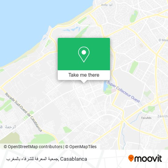 جمعية المعرفة للشرفاء بالمغرب map