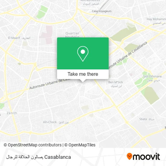 صالون الحلاقة للرجال map