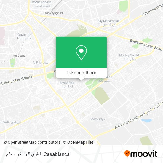 العلوي للتربية و التعليم map