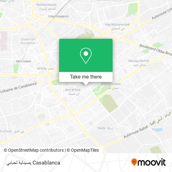 صيدلية لحبابي map