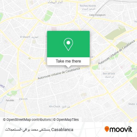 مستشفى محمد بوافي-المستعجلات map
