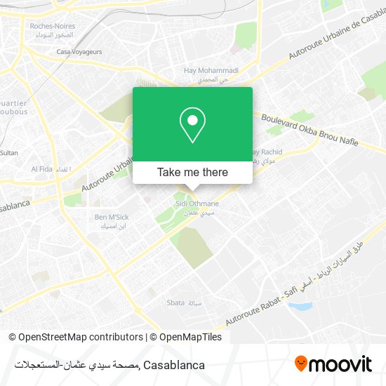 مصحة سيدي عثمان-المستعجلات map