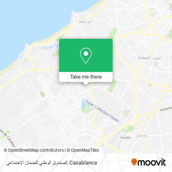 الصندوق الوطني للضمان الإجتماعي map