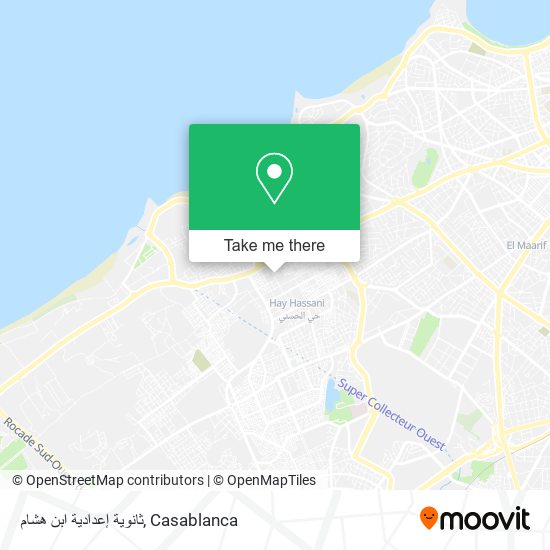 ثانوية إعدادية ابن هشام map