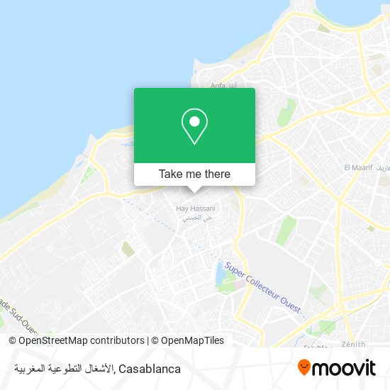 الأشغال التطوعية المغربية map