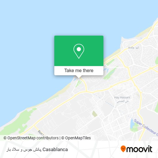 بانش جوس و سلاد بار map