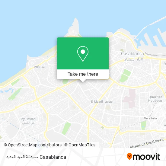صيدلية العهد الجديد map