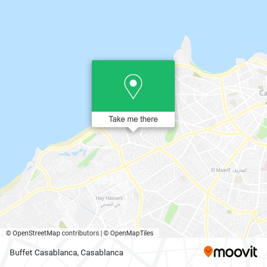 Buffet Casablanca map