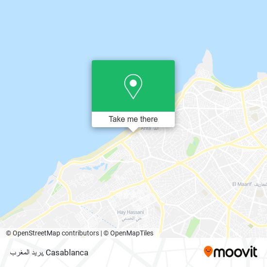 بريد المغرب map