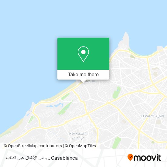 روض الأطفال عين الذئاب map