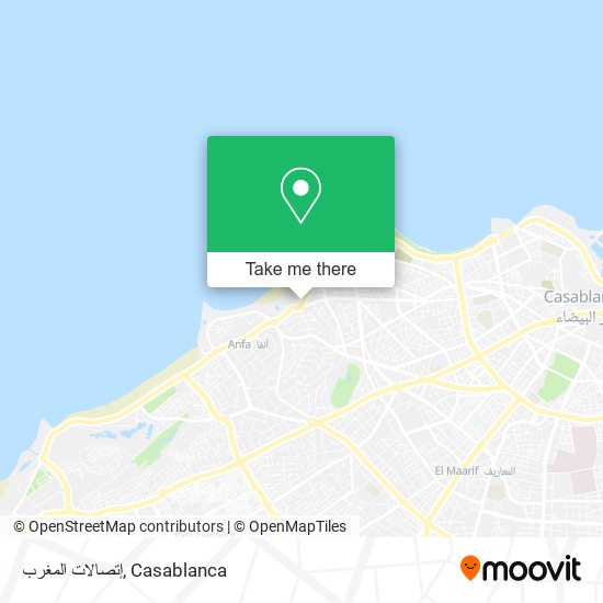 إتصالات المغرب map